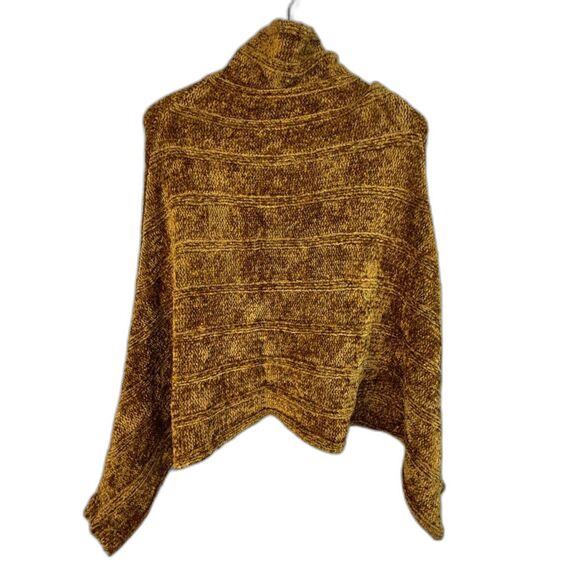 NWOT Free People 'Velvet Dreams' Gold Pullover Knit Wide-Arm Sweater - Picture 4 of 8